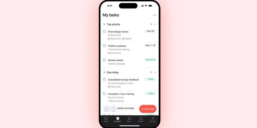 phần mềm quản lý công việc trên iphone