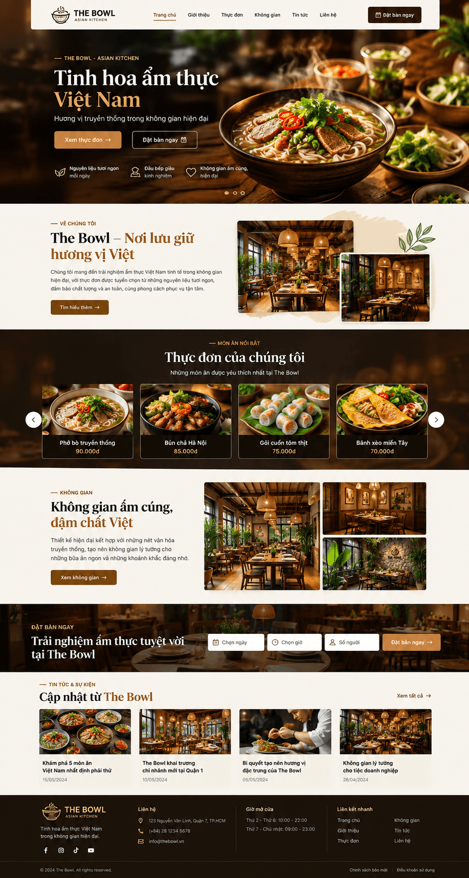 thiết kế web FnB