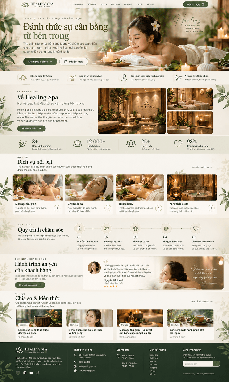 thiết kế website spa